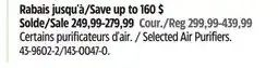 Canadian Tire Shark Selected Air Purifiers offer