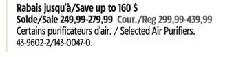 Canadian Tire Shark Selected Air Purifiers offer