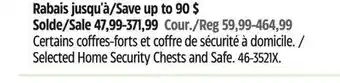Canadian Tire Selected Home Security Chests and Safe offer