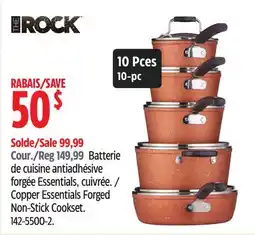 Canadian Tire The Rock Copper Essentials Forged Non-Stick Cookset offer