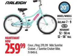 Canadian Tire Raleigh Sunrise Cruiser Bike offer