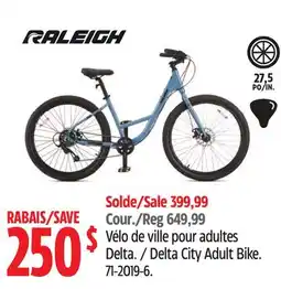 Canadian Tire Raleigh Delta City Adult Bike offer