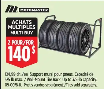 Canadian Tire Wall-Mount Tire Rack offer