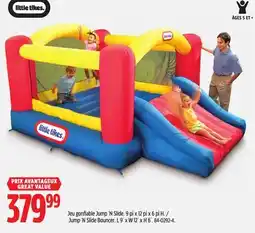 Canadian Tire Little Tikes Jump 'N Slide Bouncer offer