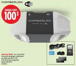 Canadian Tire CHAMBERLAIN 1⁄2-HP Chain-Drive Garage Door Opener with Wi-Fi offer
