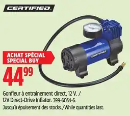 Canadian Tire Certified 12V Direct-Drive Inflator offer