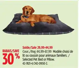 Canadian Tire Petco Selected Pet Bed or Pillow offer