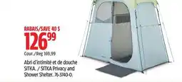 Canadian Tire SITKA Privacy and Shower Shelter offer