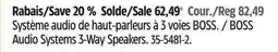 Canadian Tire BOSS Audio Systems 3-Way Speakers offer