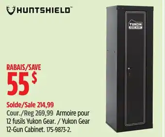 Canadian Tire Huntshield Yukon Gear 12-Gun Cabinet offer