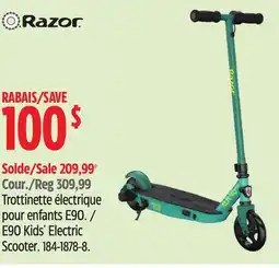 Canadian Tire Razor E90 Kids' Electric Scooter offer