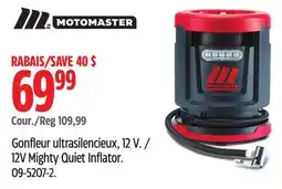 Canadian Tire MOTOMASTER 12V Mighty Quiet Inflator offer