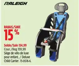 Canadian Tire Raleigh Deluxe Child Carrier offer