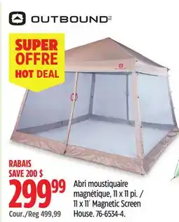 Canadian Tire Outbound 11 x 11´ Magnetic Screen House offer