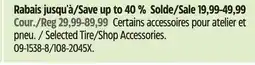 Canadian Tire Motomaster Selected Tire/Shop Accessories offer