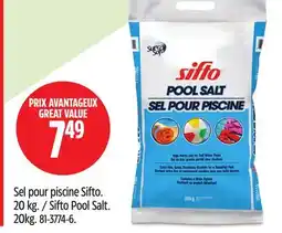 Canadian Tire Sifto Pool Salt offer