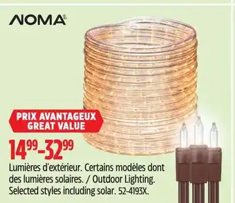 Canadian Tire Noma Outdoor Lighting. Selected styles including solar offer