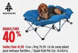 Canadian Tire Woods Quad-Fold Pet Cot offer