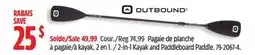 Canadian Tire OUTBOUND 2-in-1 Kayak and Paddleboard Paddle offer