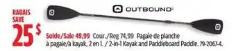 Canadian Tire OUTBOUND 2-in-1 Kayak and Paddleboard Paddle offer