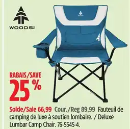 Canadian Tire Woods Deluxe Lumbar Camp Chair offer