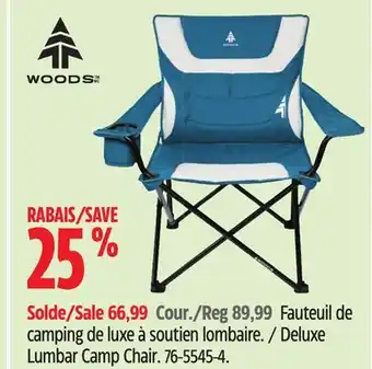 Canadian Tire Woods Deluxe Lumbar Camp Chair offer