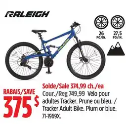 Canadian Tire Raleigh Tracker Adult Bike offer