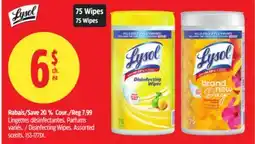 Canadian Tire LYSOL Disinfecting Wipes offer