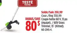 Canadian Tire Greenworks 60V Grass Trimmer offer