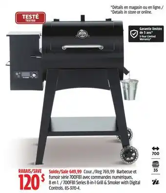 Canadian Tire Pit Boss 700FBI Series 8-in-1 Grill & Smoker with Digital Controls offer