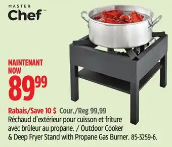 Canadian Tire Master Chef Outdoor Cooker & Deep Fryer Stand with Propane Gas Burner offer