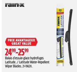 Canadian Tire Latitude Water-Repellent Wiper Blades offer