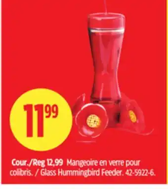 Canadian Tire Glass Hummingbird Feeder offer