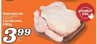 Marché Richelieu POULET ENTIER FRAIS | FRESH WHOLE CHICKEN offer