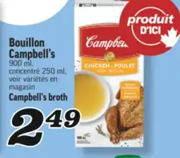Marché Richelieu BOUILLON CAMPBELL'S | CAMPBELL'S BROTH offer