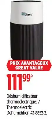 Canadian Tire For Living Thermoelectric Dehumidifier offer