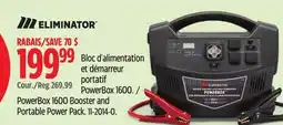 Canadian Tire Eliminator PowerBox 1600 Booster and Portable Power Pack offer