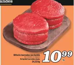 Marché Richelieu BIFTECKS TOURNEDOS NON BARDÉS | NO BARDED TOURNEDOS STEAKS offer