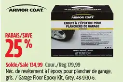 Canadian Tire Armor Coat Garage Floor Epoxy Kit offer