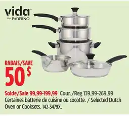 Canadian Tire Vida By Paderno Selected Dutch Oven or Cooksets offer
