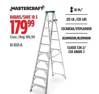 Canadian Tire Mastercraft Mastercraft Stepladder offer