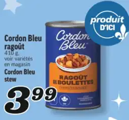 Marché Richelieu RAGOÛT CORDON BLEU | CORDON BLEU STEW offer