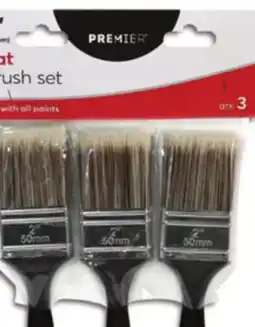 Canadian Tire Premier 2˝ Flat Poly Paint Brushes 3-Pk offer