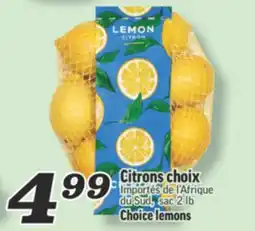 Marché Richelieu CITRONS CHOIX | CHOICE LEMONS offer