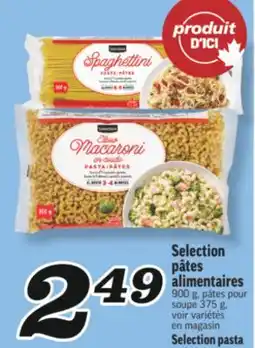 Marché Richelieu PÂTES ALIMENTAIRES SELECTION | SELECTION PASTA offer