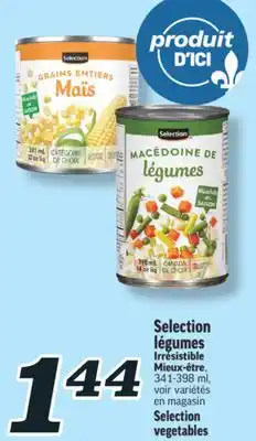Marché Richelieu LÉGUMES VEGETABLES SELECTION | SELECTION VEGETABLES offer