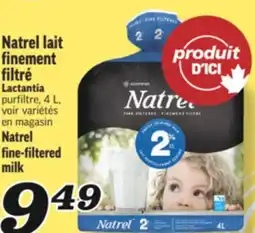 Marché Richelieu LAIT FINEMENT FILTRÉ NATREL | NATREL FINE‑FILTERED MILK offer