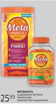 Brunet METAMUCIL Suppléments de fibres sélectionnés offer