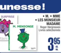 Jean Coutu • M. • MME • LES MONSIEUR MADAME offer