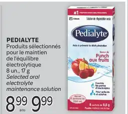 Brunet PEDIALYTE Produits sélectionnés pour le maintien de l'équilibre électrolytique offer